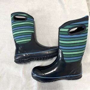 Bogs Classic stripes rain/ snow kids boots